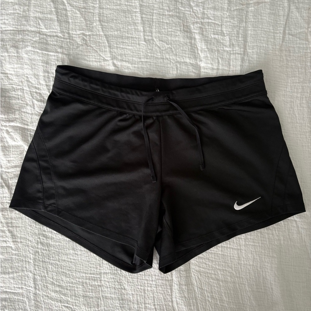 Nike Black Athletic Shorts with Drawstring Waistband